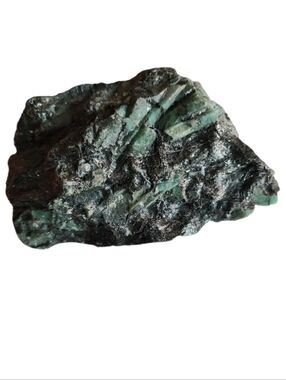 Large Raw Emerald In Mica Matrix
